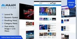 سكربت موقع اخباري Maan News